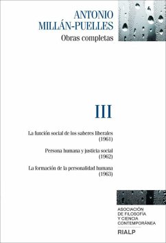 Obras completas de Antonio Millán-Puelles III - Millán Puelles, Antonio