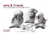 owls & friends Immerwährender Kalender (Wandkalender immerwährend DIN A3 quer)