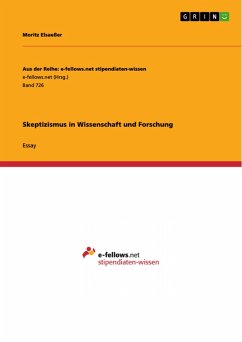 Skeptizismus in Wissenschaft und Forschung (eBook, PDF) - Elsaeßer, Moritz
