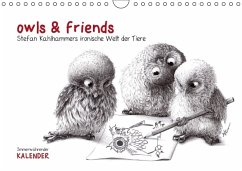 owls & friends Immerwährender Kalender (Wandkalender immerwährend DIN A4 quer) - Kahlhammer, Stefan