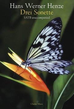 Cover 3 Sonette for mixed chorus a cappella score (with piano for rehearsal)