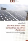 Couches Minces Semi-Conductrices de Sulfure D'Antimoine