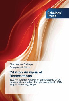 Citation Analysis of Dissertations - Gajbhiye, Chandramani;Nikose, Satyaprakash