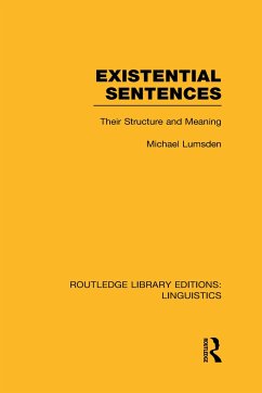 Existential Sentences - Lumsden, Michael