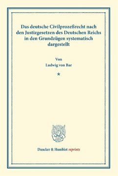 Das deutsche Civilprozeßrecht - Bar, Ludwig von