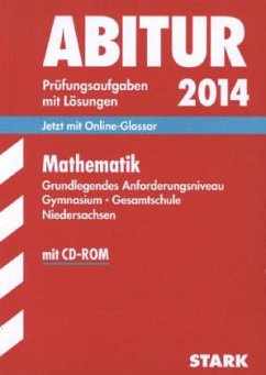 Cover Mathematik, Grundlegendes Anforderungsniveau, Gymnasium / Gesamtschule Niedersachsen, m. CD-ROM / Abitur 2014