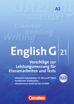 English G 21 A5 Vorschläge zur Leistungsmessung für Klassenarbeiten und Tests