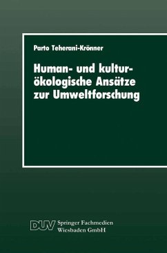 Cover Human- und kulturökologische Ansätze zur Umweltforschung