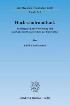 Hochschulrundfunk. - Zimmermann, Ralph