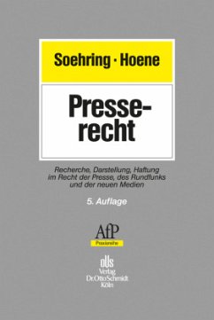 Presserecht - Soehring, Jörg;Hoene, Verena