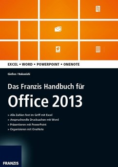 Das Franzis Handbuch für Office 2013 (eBook, PDF) - Gießen, Saskia; Nakanishi, Hiroshi