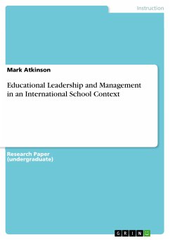 Educational Leadership and Management in an International School Context (eBook, PDF)