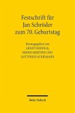 Festschrift für Jan Schröder zum 70. Geburtstag