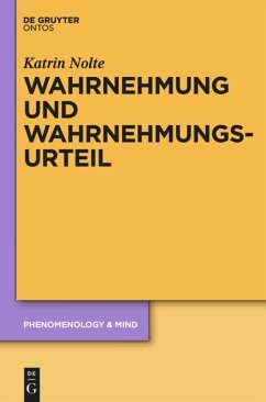 Wahrnehmung und Wahrnehmungsurteil - Nolte, Katrin