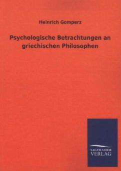 Cover Psychologische Betrachtungen an griechischen Philosophen