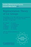 Representation Theory of Lie Groups (eBook, PDF)