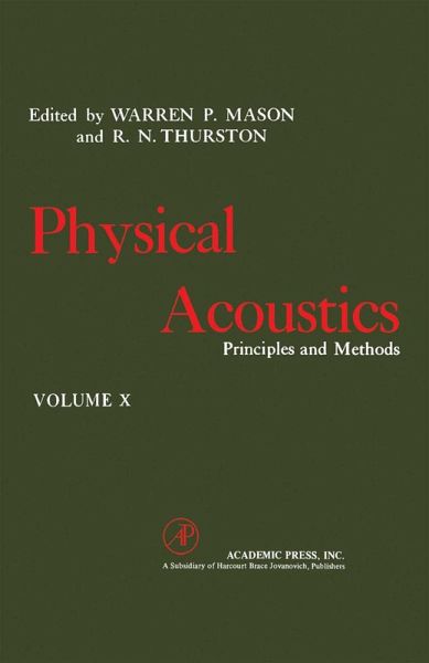 Physical Acoustics V10 (eBook, PDF) Physical Acoustics V10 (eBook, PDF)