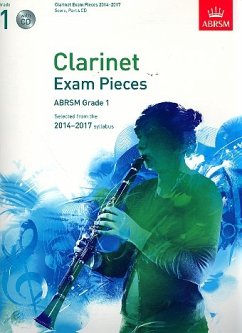 Cover Clarinet Exam Pieces 2014-2017, Grade 1, Score, Part & CD