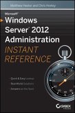 Microsoft Windows Server 2012 Administration Instant Reference (eBook, PDF)