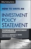 How to Write an Investment Policy Statement (eBook, ePUB)