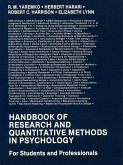 Handbook of Research and Quantitative Methods in Psychology (eBook, ePUB)