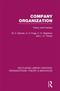 Cover Company Organization (RLE: Organizations) (eBook, ePUB)