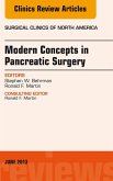 Modern Concepts in Pancreatic Surgery, An Issue of Surgical Clinics (eBook, ePUB)