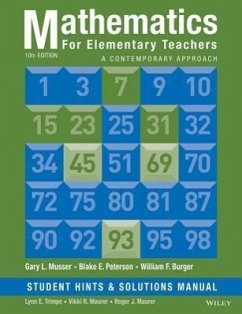 Mathematics for Elementary Teachers, Student Hints and Solutions Manual - Musser, Gary L; Peterson, Blake E; Burger, William F