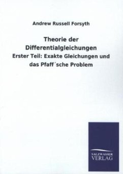 Theorie der Differentialgleichungen - Forsyth, Andrew R.