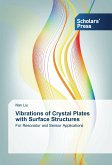 Vibrations of Crystal Plates with Surface Structures