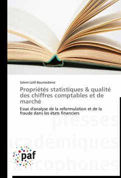 Propriétés statistiques & qualité des chiffres comptables et de marché