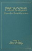 Stability and Continuity in Mental Development (eBook, PDF)