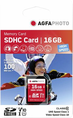 Cover AgfaPhoto SDHC Karte 16GB High Speed Class 10 UHS I U1 V10