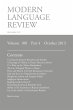 Modern Language Review (108 - Bild 1
