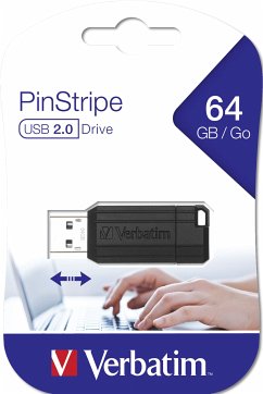 Cover Verbatim Store n Go Pinstripe 64GB USB Stick 2.0 black