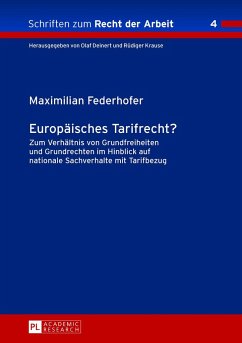 Europäisches Tarifrecht? - Federhofer, Maximilian