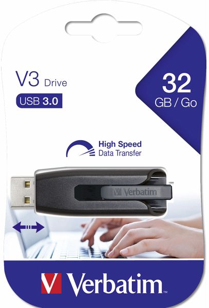 Verbatim Store n Go V3 32GB USB Stick 3.0 grey Verbatim Store n Go V3 32GB USB Stick 3.0 grey