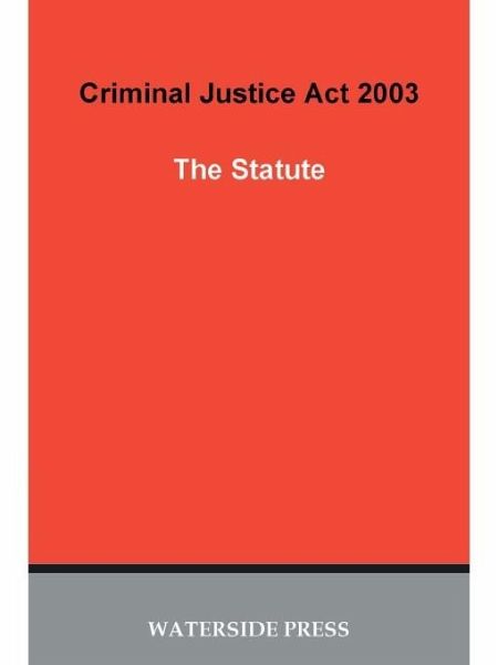Criminal Justice Act 2003 (eBook, PDF) Criminal Justice Act 2003 (eBook, PDF)