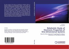 Relativistic Study of Electronic Properties of One-dimensional Systems
