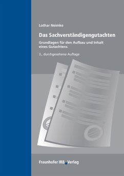 Das Sachverständigengutachten. (eBook, PDF) - Neimke, Lothar