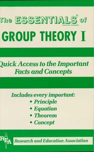 Group Theory I Essentials (eBook, ePUB)