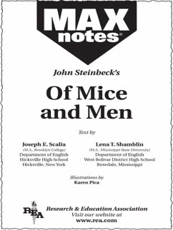 Cover Of Mice and Men (MAXNotes Literature Guides) (eBook, ePUB)