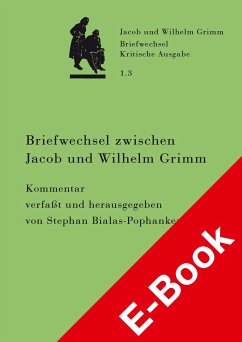 Briefwechsel zwischen Jacob und Wilhelm Grimm. Band 1.3: Kommentar (eBook, PDF)
