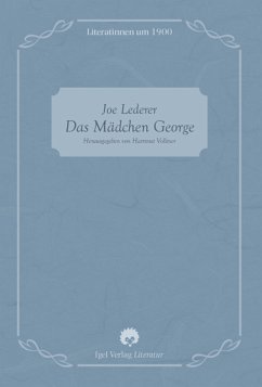 Joe Lederer: Das Mädchen George (eBook, PDF) - Vollmer, Hartmut
