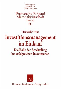 Investitionsmanagement im Einkauf. - Orths, Heinrich