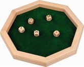 Goki 56954 - Würfelteller mit 5 Würfeln, Würfelbrett 25,7cm Goki 56954 - Würfelteller mit 5 Würfeln, Würfelbrett 25,7cm