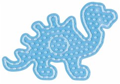 Cover Hama 8215 - Stiftplatte Dinosaurier für Maxi-Bügelperlen, transparent