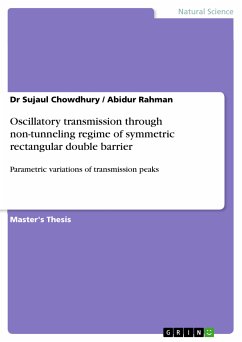 Oscillatory transmission through non-tunneling regime of symmetric rectangular double barrier (eBook, PDF)