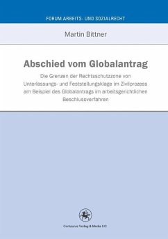 Abschied vom Globalantrag - Bittner, Martin