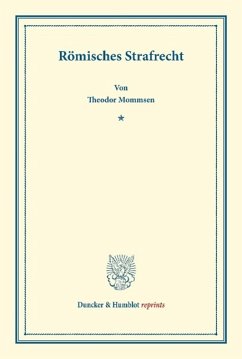 Römisches Strafrecht - Mommsen, Theodor